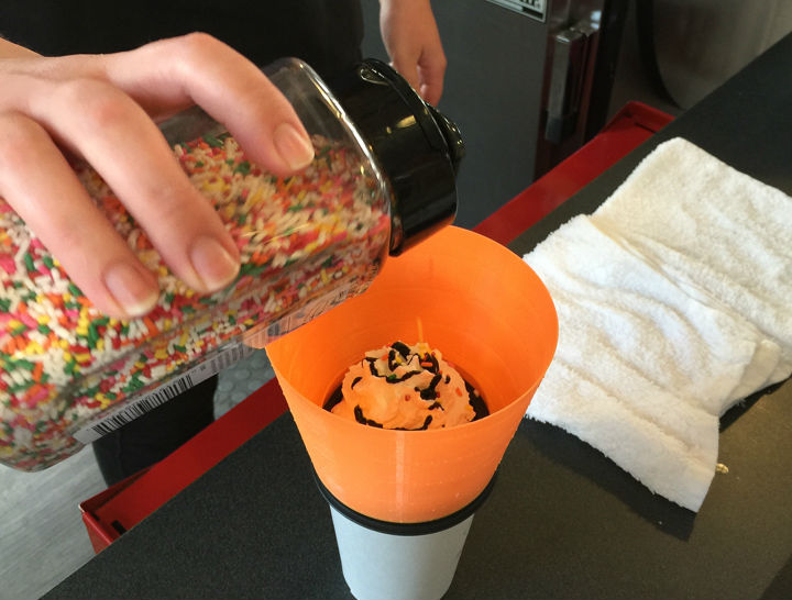 Simplify3D - 3D printed sprinkle catcher